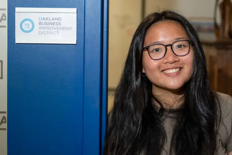 student smiling